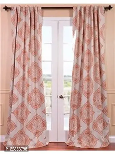 100% Cotton, Room Darkening Curtains with 3D PRINTED for Door CURTAIN 7FEET