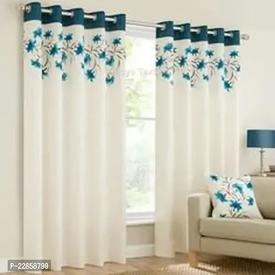 100% Cotton, Room Darkening Curtains with 3D PRINTED for Door CURTAIN 7FEET