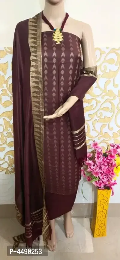 Latest Attractive Soft Silk Dress Material with Dupatta