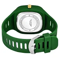 Stylish Green Rubber Analog Watches For Men-thumb3