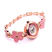 Stylish Pink Brass Analog Watches For Women-thumb2