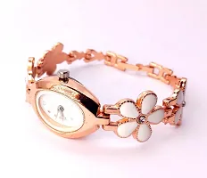 Stylish Golden Brass Analog Watches For Women-thumb2