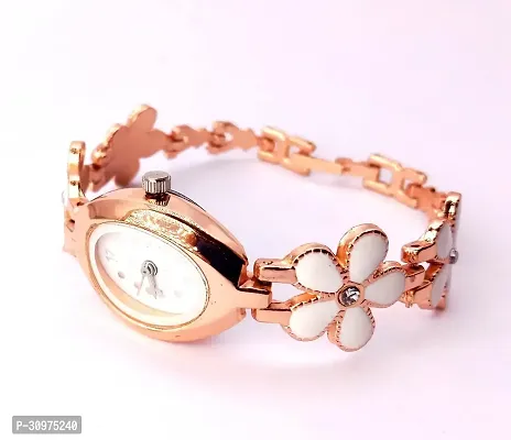 Stylish Golden Brass Analog Watches For Women-thumb3