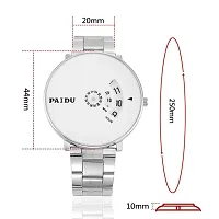 Stylish Silver Metal Analog Watches For Men-thumb2