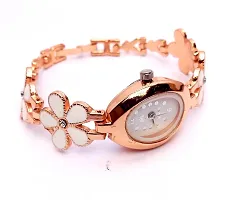 Stylish Golden Brass Analog Watches For Women-thumb1