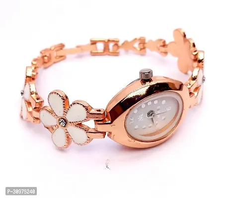 Stylish Golden Brass Analog Watches For Women-thumb2