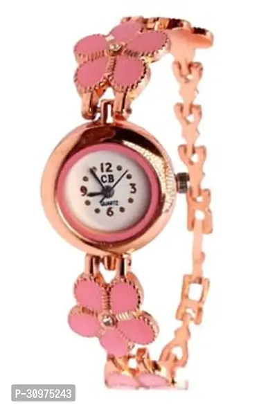 Stylish Pink Brass Analog Watches For Women-thumb5