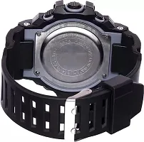 Stylish Black Rubber Digital Watches For Men-thumb4