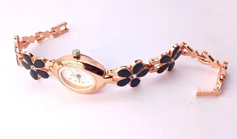 Stylish Golden Brass Analog Watches For Women-thumb3