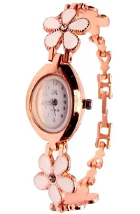 Stylish Golden Brass Analog Watches For Women-thumb4