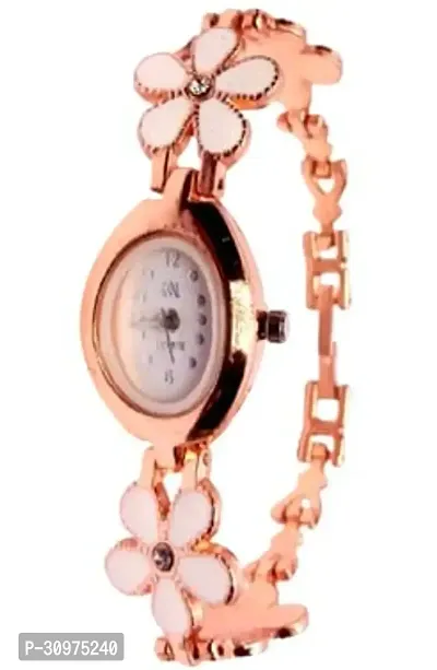 Stylish Golden Brass Analog Watches For Women-thumb5