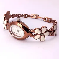 Stylish Golden Brass Analog Watches For Women-thumb2