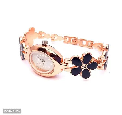 Stylish Golden Brass Analog Watches For Women-thumb0