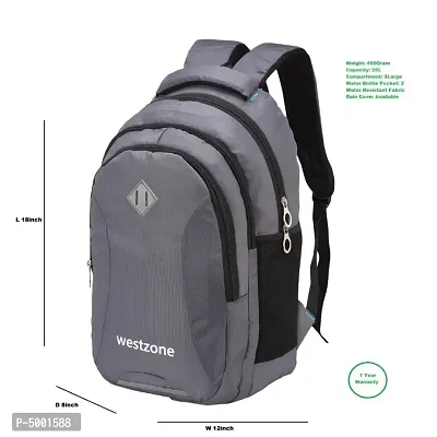 Medium 24 L Backpack School Office Regular Waterproof rain cover Laptop Bagpack