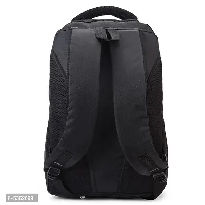 Medium 26 L Laptop Backpack Bag with Rain Cover  (Black, Grey)-thumb5
