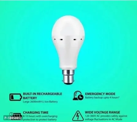 12 watt rechargeable emergency inverter led bulb pack of 1-thumb3
