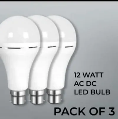 12 watt rechargeable emergency inverter led bulb pack of 3