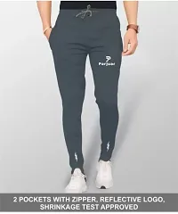 Track Pants for Men Black grey combo | Men's lower | Lower Pack of 2-thumb4