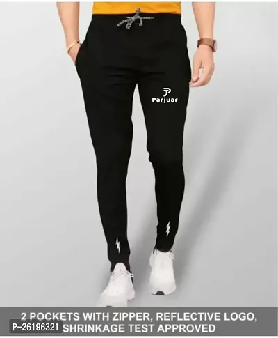 Track Pants for Men Black grey combo | Men's lower | Lower Pack of 2-thumb3