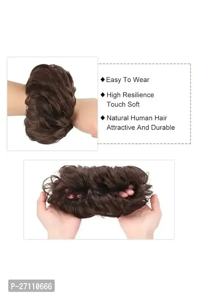 Donut Hair Bun | Scrunchie | 100% Human Hair Scrunchie | LeModish-thumb4