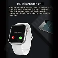 I8 Pro Max Touch Screen Bluetooth Calling Smartwatch With Activity Tracker Compatible With All 3G 4G 5G Android Ios Smartphones White-thumb1