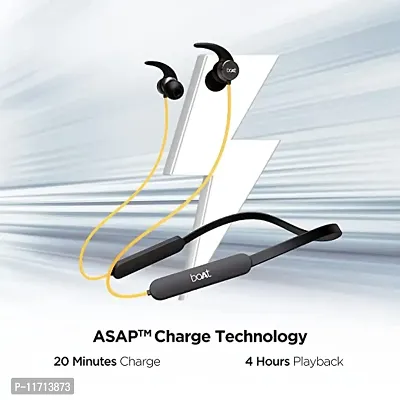 255 Pro with Fast Charging Bluetooth Headset  (Blazing Yellow, In the Ear