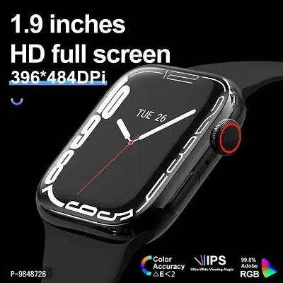 i8 Pro Max Touch Screen Bluetooth Calling Smartwatch with Activity Tracker Compatible with All 3G/4G/5G Android  iOS Smartphones - Black