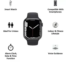 I8 Pro Max Touch Screen Bluetooth Smartwatch With Activity Tracker Compatible With All 3G 4G 5G Android Ios Smartphones Black I8 Pro Max Smartwatch Size 45 38 12 3Mm Strap Material Silica Gel Mai-thumb4