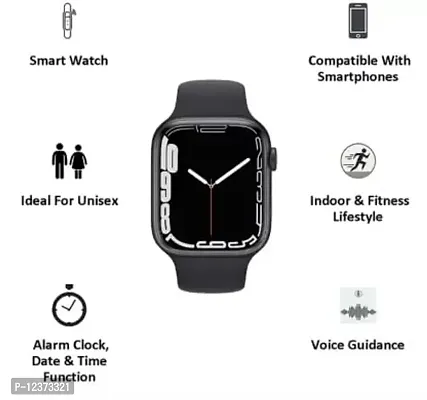 I8 Pro Max Touch Screen Bluetooth Smartwatch With Activity Tracker Compatible With All 3G 4G 5G Android Ios Smartphones Black I8 Pro Max Smartwatch Size 45 38 12 3Mm Strap Material Silica Gel Mai-thumb5
