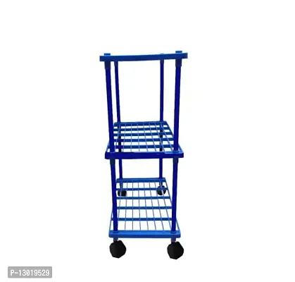 3L Blue Kitchen Stand Rack with Wheel-thumb4