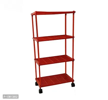 4 L Kitchen Rack with Wheel RED Pipe-thumb3