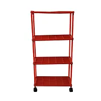 4 L Kitchen Rack with Wheel RED Pipe-thumb1