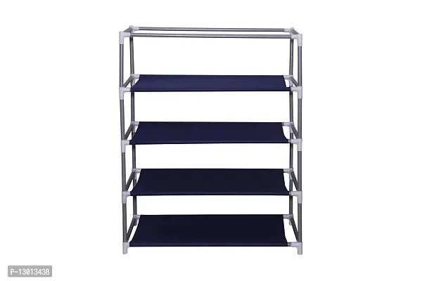 RMA HANDICRAFTS Shoe Rack with Cover 4 Layer (Blue)-thumb4
