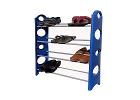 RMA Handicrafts Plastic Shoe Rack (Blue)-thumb1