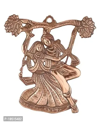 CraftHouse Radha Krishna Tree Jhula Wall Hanging Decorative Showpiece 29 cm-thumb0