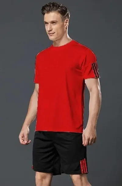 Men's Sports T Shirt Shorts Set