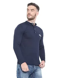 RB Men's Regular Fit Blue T-Shirt_Bone Designed_Full Sleev M-thumb3
