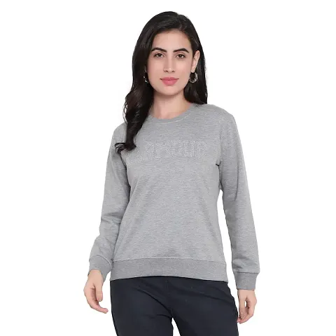 RB Women Sweatshirt/Pullover Winter wear Round Neck Embellished Desiger