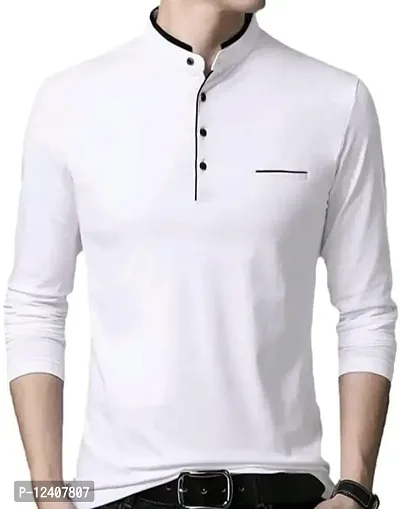 RB Men's Regular Fit White T-Shirt_Bone Designed_Full Sleev XL-thumb2