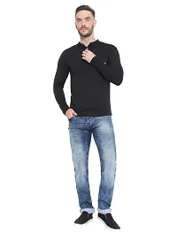 RB Men's Regular Fit Black T-Shirt_Bone Designed_Full Sleev M-thumb3