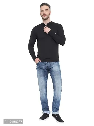 RB Men's Regular Fit Black T-Shirt_Bone Designed_Full Sleev M-thumb4