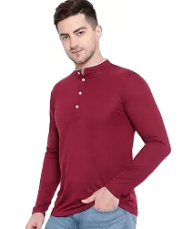 RB Creation Comfy Glamorous Men Tshirts_Pretty Fashionable_Cotton Stuff_Full Sleeve Maroon-thumb4