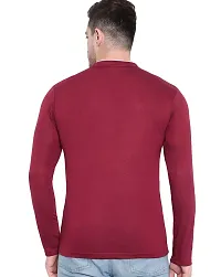 RB Creation Comfy Glamorous Men Tshirts_Pretty Fashionable_Cotton Stuff_Full Sleeve Maroon-thumb1