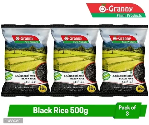 Black Rice Pack Of 3 (500g Each)-thumb0
