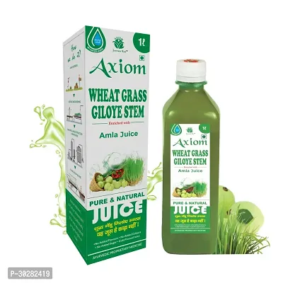 Axiom  Wheatgrass Giloye Stem Juice-1000Ml  (Pack Of 2)-thumb0