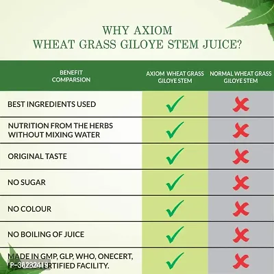 Axiom  Wheatgrass Giloye Stem Juice-1000Ml  (Pack Of 2)-thumb5