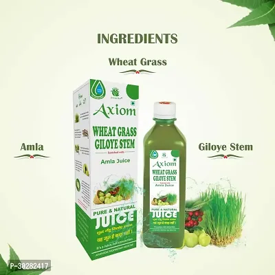 Axiom  Wheatgrass Giloye Stem Juice-500Ml  (Pack Of 2)-thumb2