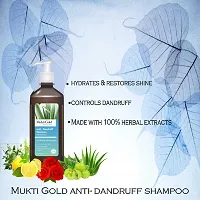 Mukti Gold Anti Dandruff Shampoo 500ml (Dispenser) - Pack of 2 | Strengthens Hair Roots | With Cell Repair Formula | Parabens Free-thumb3