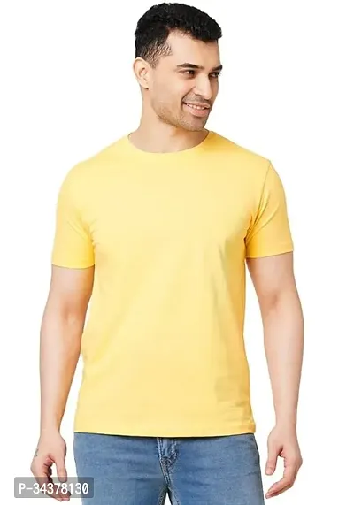 Fabulous Cotton Solid Round Neck Tees For Men And Boys-thumb0