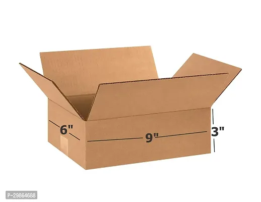 Sturdy Solutions Pack of 25: Brown 3-Ply Corrugated Packing Boxes (9x6x3)